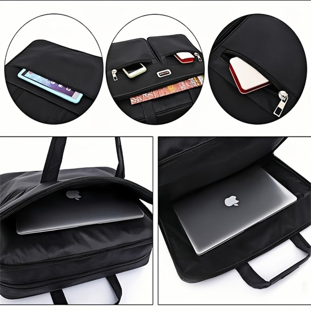15.6-inch Laptop Computer Bag, Business Briefcase Suitable for Both Men And Women, with Shoulder Strap And Messenger-style Single-shoulder Bag, Durable Office Bag, Laptop/computer Carry-on Bag