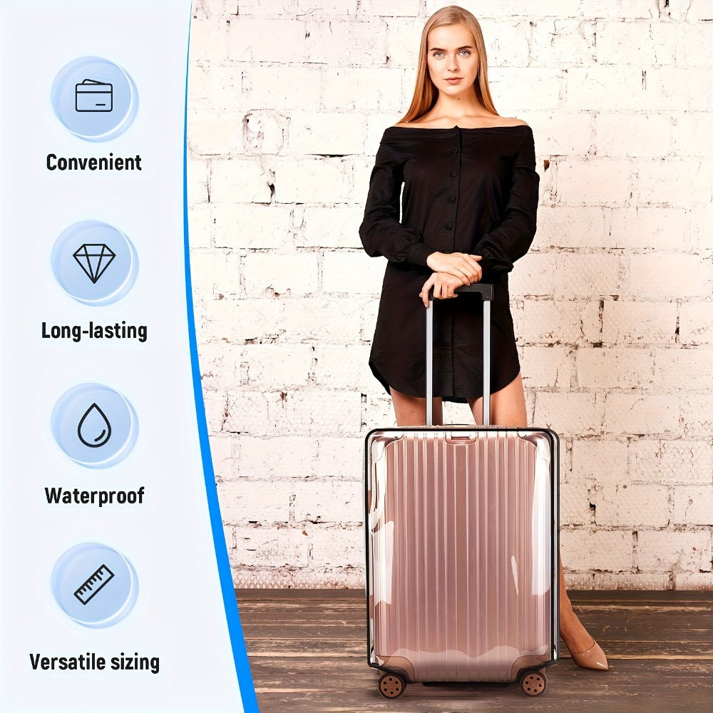 Luggage Set – 3 Pack, 28 Inch, PVC, Clear | Bag Vero – detail view 4
