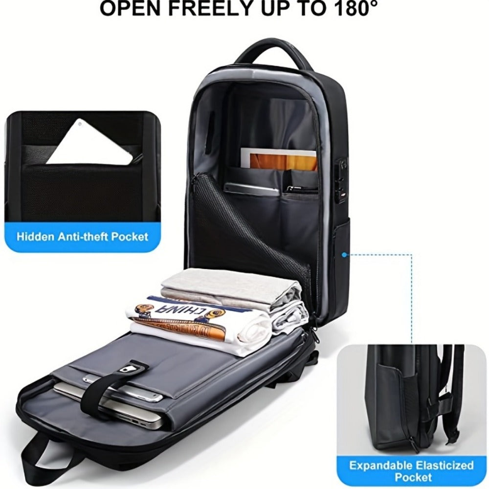 Laptop Backpack – Expandable, Anti-Theft, Large Capacity, for Travel & School | Bag Vero – detail view 5