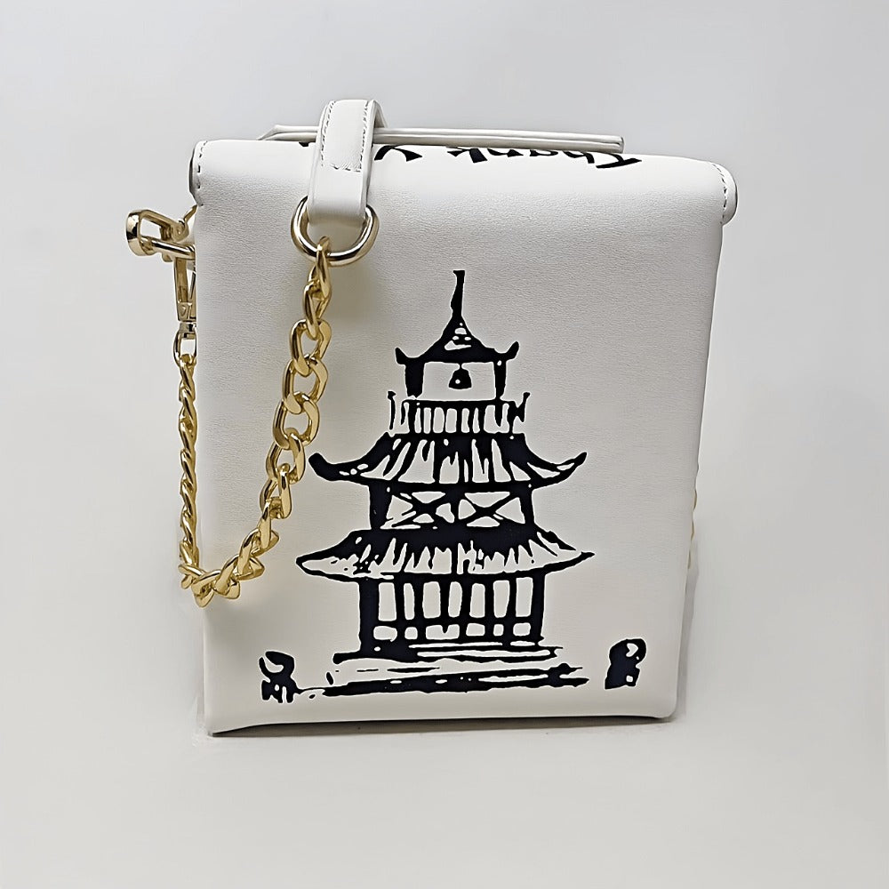 Crossbody Bag for Women – Novelty Fun Geometric Print Square | Bag Vero – detail view 8