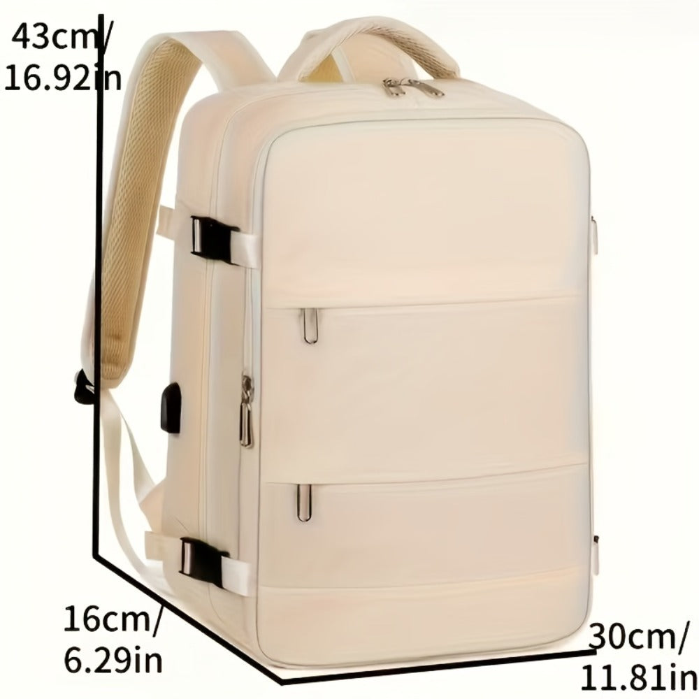 CuteCity Travel Backpack, Unisex Large Capacity Casual Backpack, Stylish And Versatile Multi Compartment Laptop Bag, Men's Business Travel Backpack, Outdoor Portable Multifunctional Multi Pocket Office Commuting Backpack