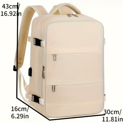 CuteCity Travel Backpack, Unisex Large Capacity Casual Backpack, Stylish And Versatile Multi Compartment Laptop Bag, Men's Business Travel Backpack, Outdoor Portable Multifunctional Multi Pocket Office Commuting Backpack