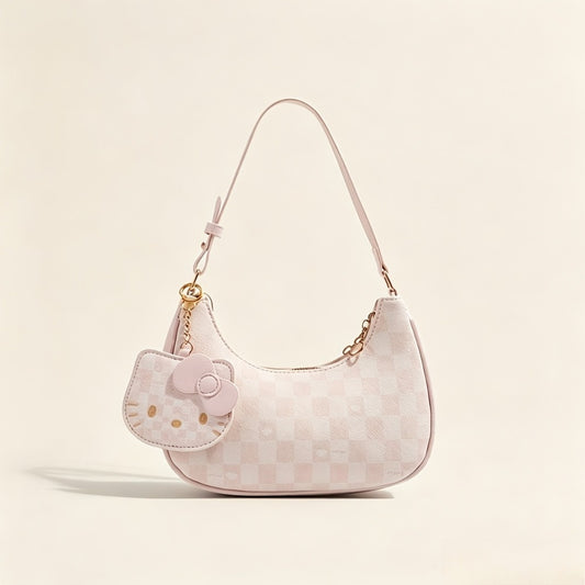 Sanrio Hello Kitty Easy Ruffled Bag - Korean Version Crossbody Bag - Suitable for Parties, Commuting, And Street Style - Valentine'S Day Gift And Must-Have for Fashionable Girlfriends at Birthday Parties