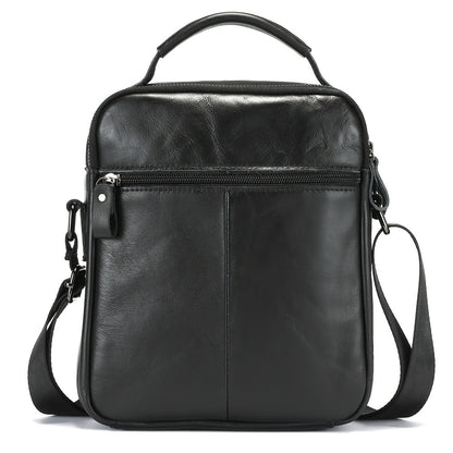 LEBULLBRO 100% Genuine Leather Men's Top Layer Cowhide Small Sling Bags, Shoulder Bags Crossbody Pouch Handbag
