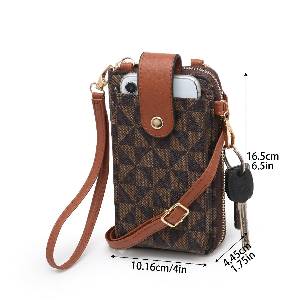 Tepilte Crossbody Cell Phone Wallet with Wallet Card Slots and Pockets. Fashionable and high-end women's cell phone crossbody shoulder bag. Multi-pocket cell phone wallet shoulder bag, easy to match daily commuting, Mother's Day gift