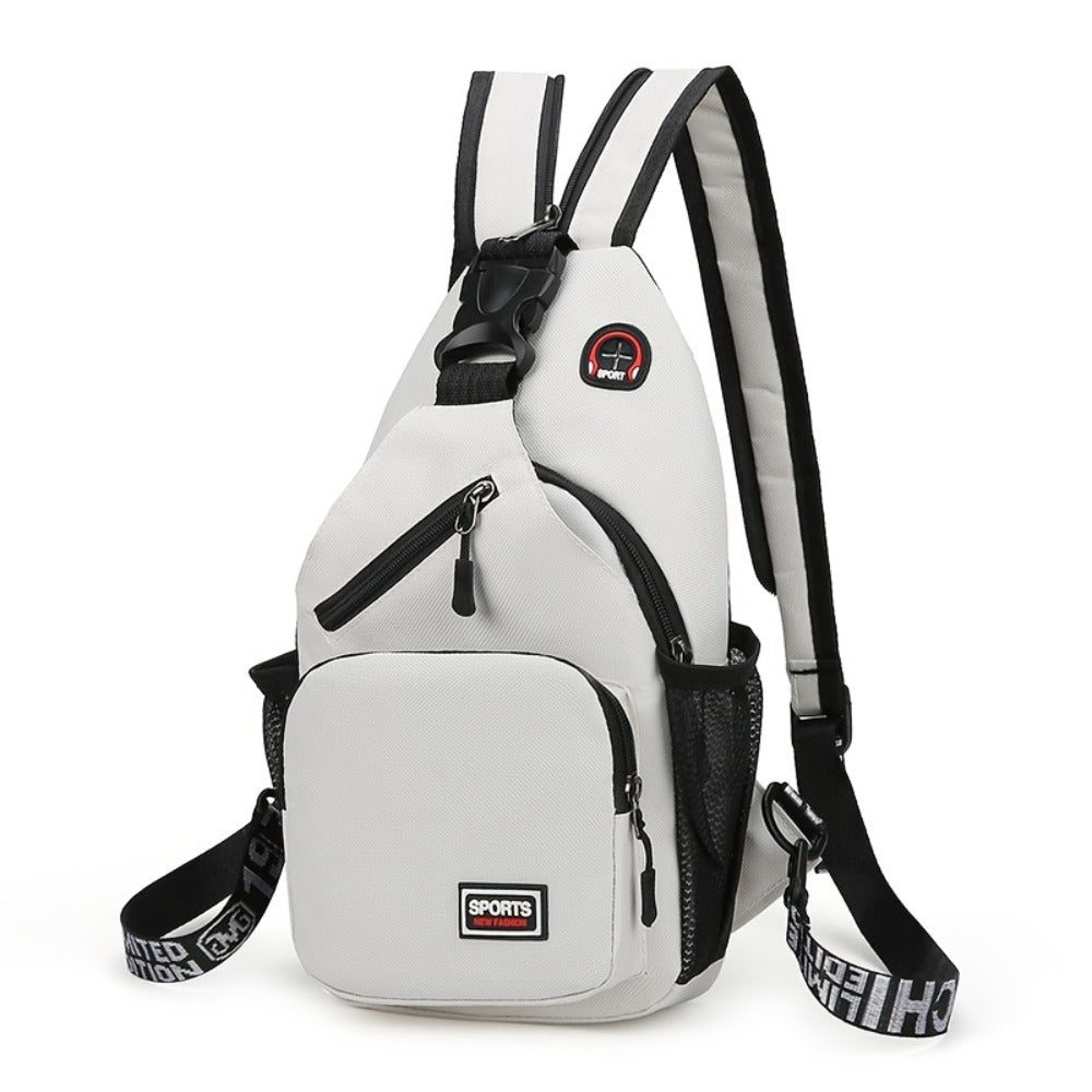 Italian-style Crossbody Bag - Large Capacity Convertible Backpack/shoulder Bag with Adjustable Shoulder Strap, Durable Polyester - Suitable for Travel And Daily Commuting - Unisex Backpack, (white/black) Crossbody Bag, Multi-functional Tote Bag
