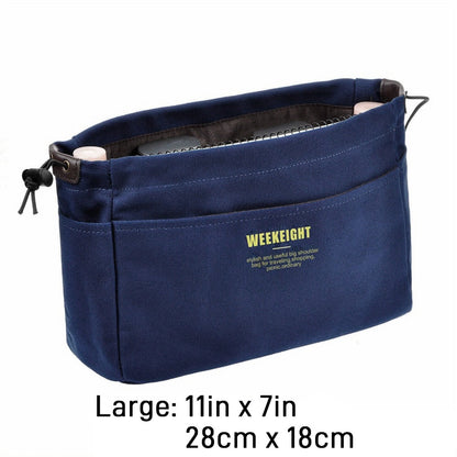 Pack Within Pack, Drawstring Organizer Bag with Multiple Pockets, Lightweight Portable Travel Storage Bag, Large Capacity Inner Pocket Organizer, Multifunctional Multi-Pocket Purse