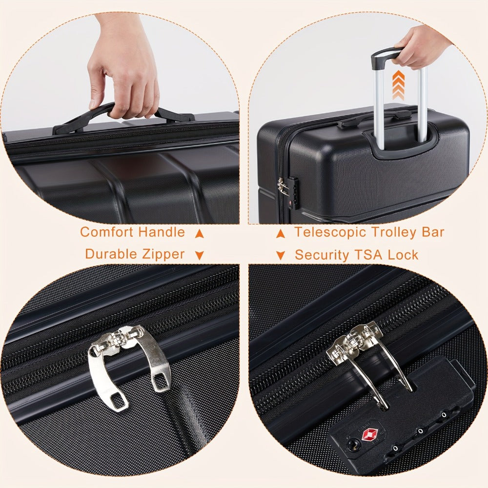 Carry On Luggage – 20 Inch, Hardshell, Expandable, Spinner Wheels | Bag Vero – detail view 6