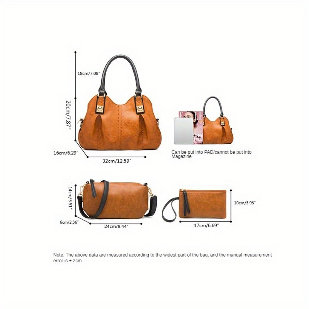 Crossbody Bag for Women – 4-Piece, Large Capacity, Multi-Pocket, Adjustable Strap | Bag Vero – detail view 3