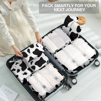 [Storage Bag]8pcs Packing Cubes Set Polyester Travel Bag Storage Bag Organizer Luggage for Travel Packing Organizers Set Packing Bag Suitcase Clothes Travel Organizers Storage of Seasonal Items