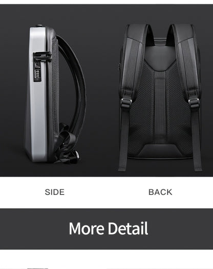 Resilvery New Ultra-Thin Men'S Business Backpack Hard Shell Backpack Laptop E-Sports Business Anti-Theft Computer Bag Hardcore Backpack