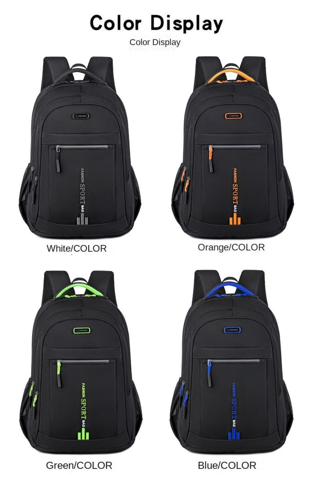 Men's Large Capacity Business Laptop Backpack, Travel and Sports Bag for Women