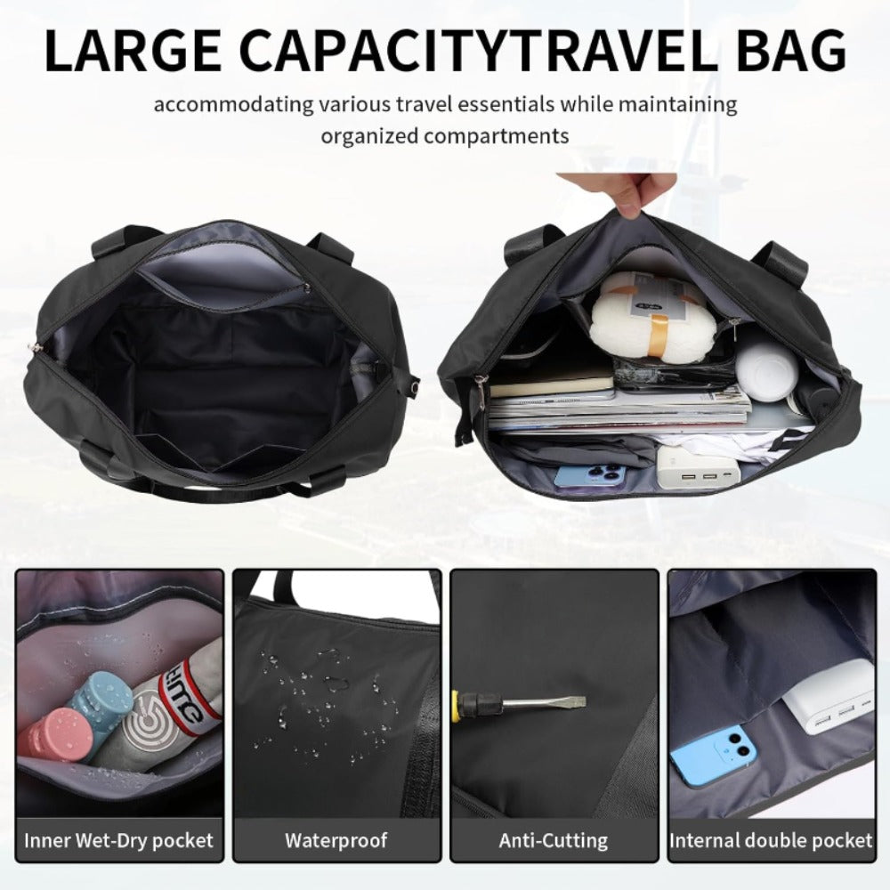 Carry On Luggage – Nylon, Foldable, Large Capacity, Lightweight | Bag Vero – detail view 7