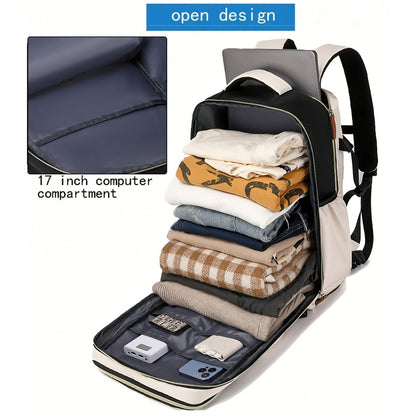[Large Capacity Travel Bag] Travel Backpack Carry on for Women Men Gym Backpack with Laptop Compartment Teacher Personal Item Backpack Rucksack Airplane Additions Must Haves Outdoor Daily Backpack, Large Capacity Leisure Business Trip Travel Bag