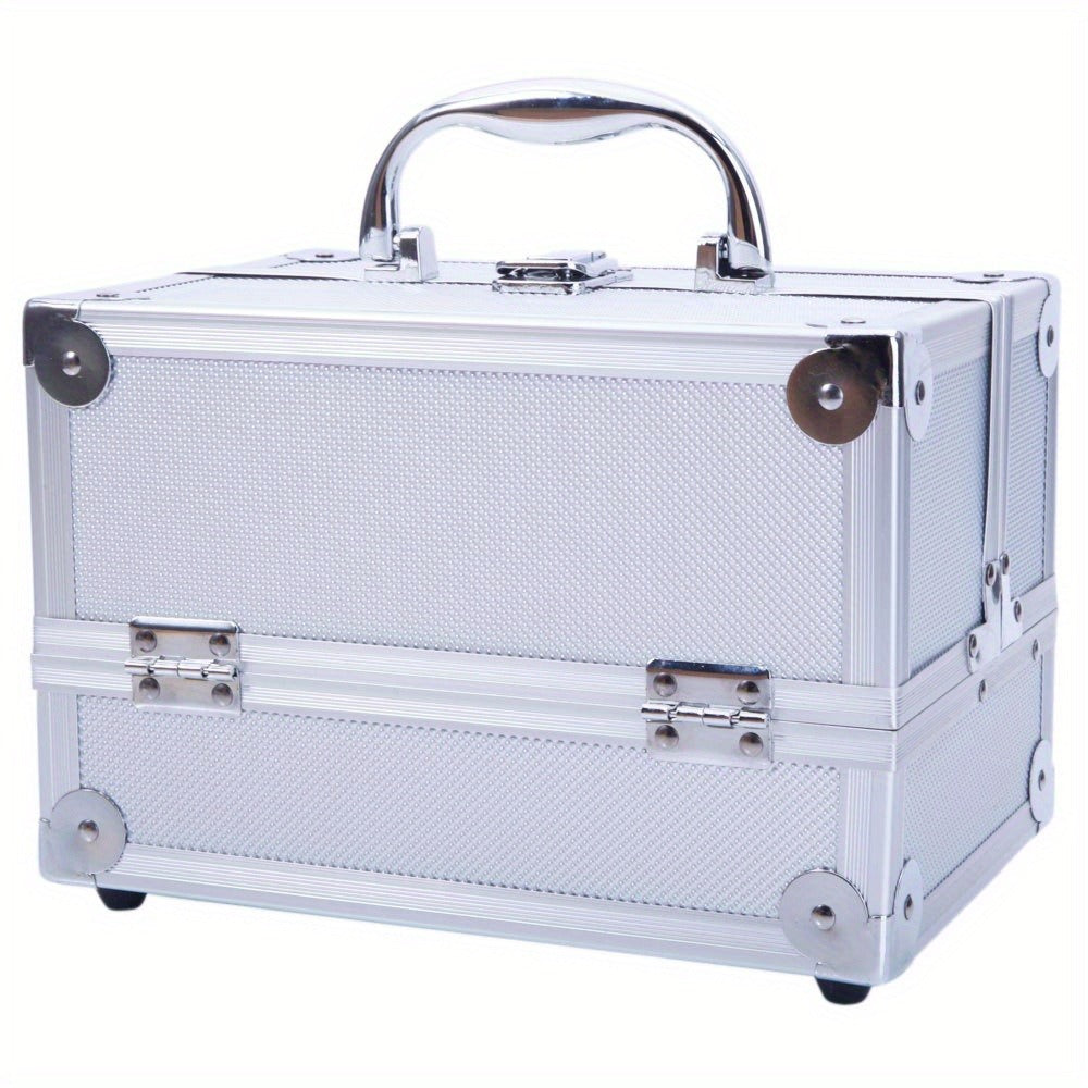 Travel Makeup Bag – Aluminum Makeup Train Case Mirror | Bag Vero – detail view 8