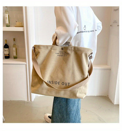 New Trendy Large Capacity Retro Shoulder Bag Female Student Portable Tote Bag Handbags for Women