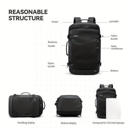 10.57gal Flight-Approved Travel Backpack with Laptop Compartment - Durable Nylon, Adjustable Straps, Machine Washable - Perfect for Business Trips And Carry-On