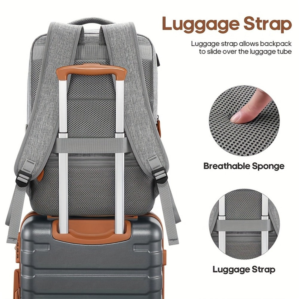 Travel Toiletry Bag – 3 Piece, 20 Inch, TSA Lock, Spinner Wheels | Bag Vero – detail view 12
