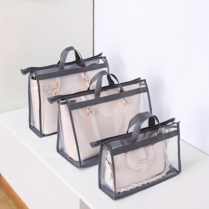 10pcs Portable Bag Dust Bag Household Wardrobe Hanging Transparent Bag Storage Bag Multi-Purpose Breathable Storage Bag