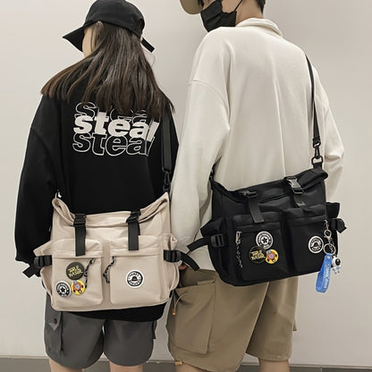 Japanese Ins Men's And Women's Shoulder Bags, Trendy And Fashionable Couple Messenger Bags, Simple And Versatile Crossbody Bags