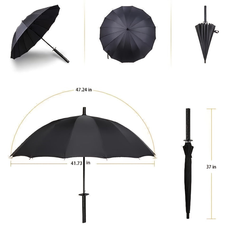 Travel Umbrella – Windproof, Samurai Sword Umbrella Auto Open | Bag Vero – detail view 6
