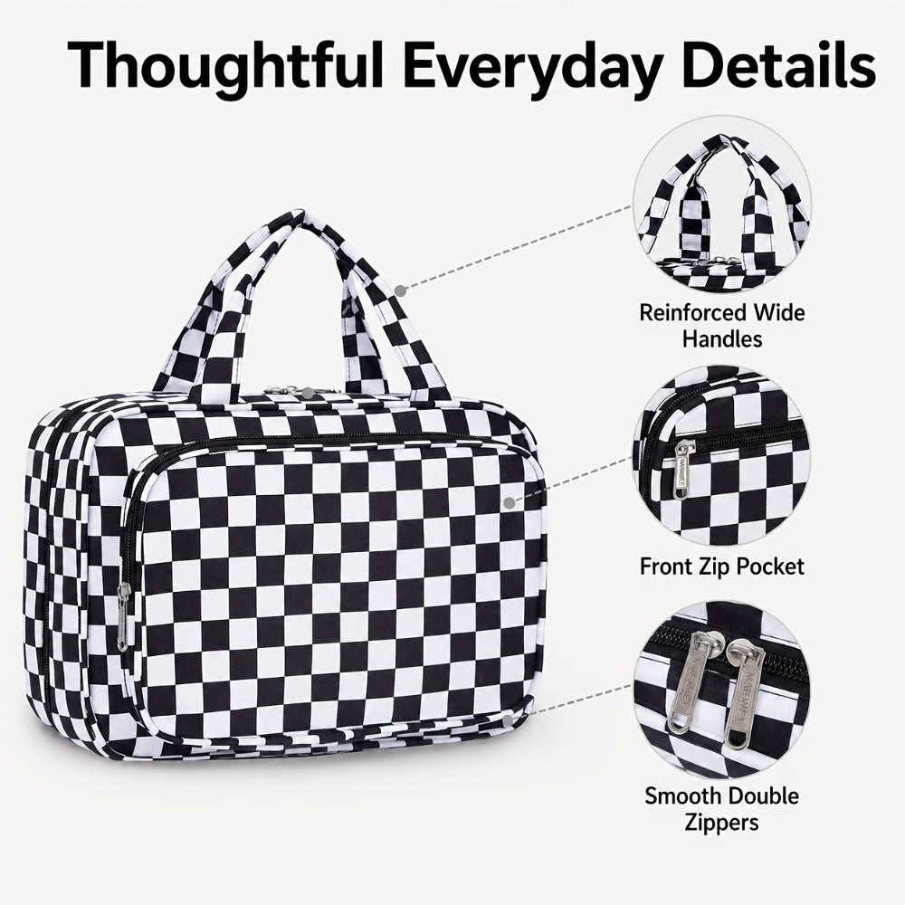 Hanging Toiletry Bag Travel Kit for Men And Women Travel Cosmetic Organizer with More Interior Pockets