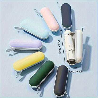 Compact Multi-color Mini Capsule Umbrella - Portable, Foldable, Manually Opened, With Sun Protection Coating, 6 Sturdy Frame Design, Suitable For Both Sunny And Rainy Days