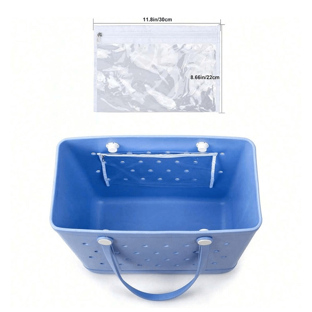 [Rubber Beach Bag] Extra Large Rubber Beach Bag Tote Bag | For Women Large Sandproof Travel Tote Bags For Beach Outdoor Sports
