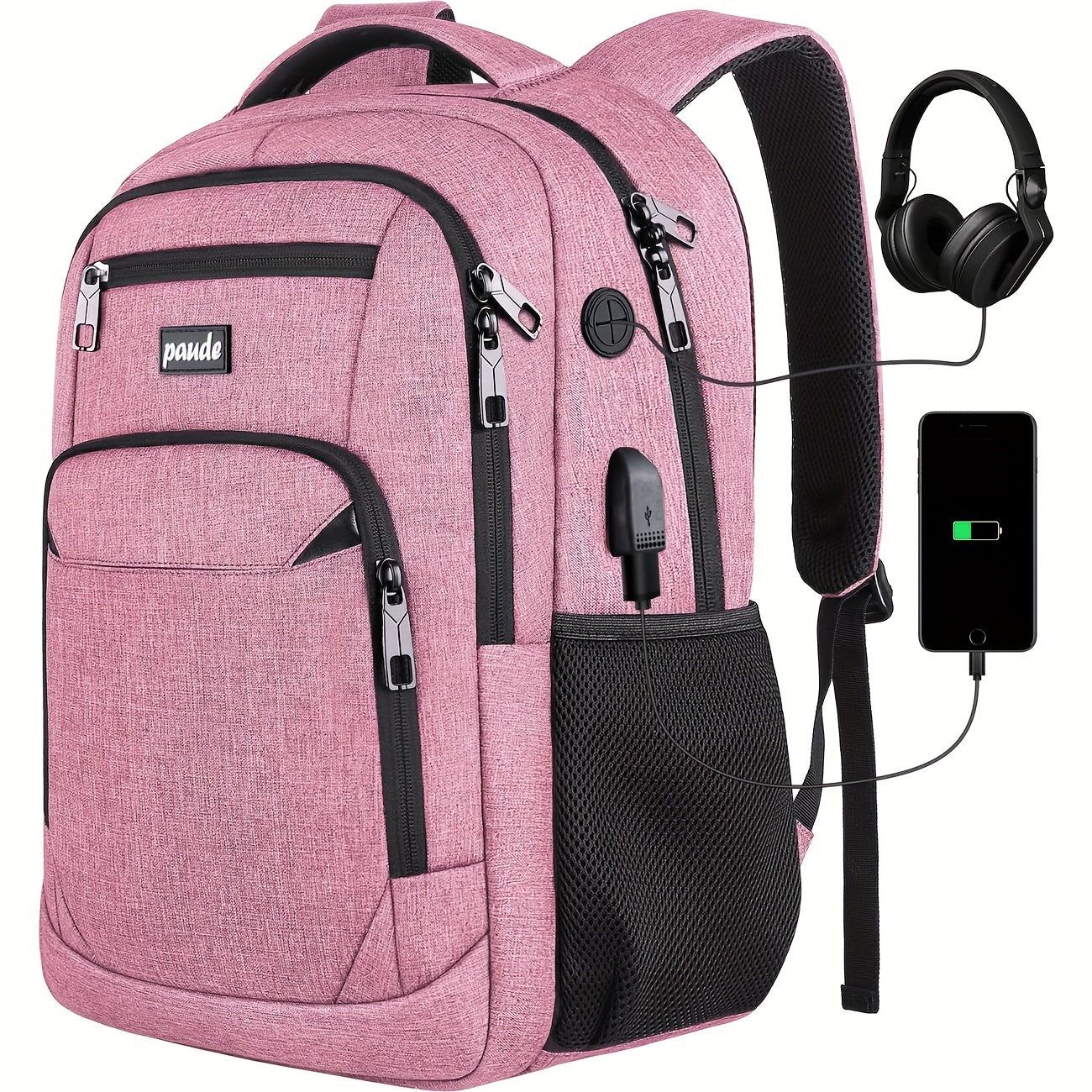 Backpack for Men and Women, School Backpack for Teens, 15.6 inch Laptop Backpack with USB Charging port for Business College Travel