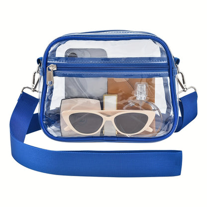 Clear Purses for Women Stadium Clear Bag Stadium Approved Crossbody Concerts Bag for Game Day, Events, Sports