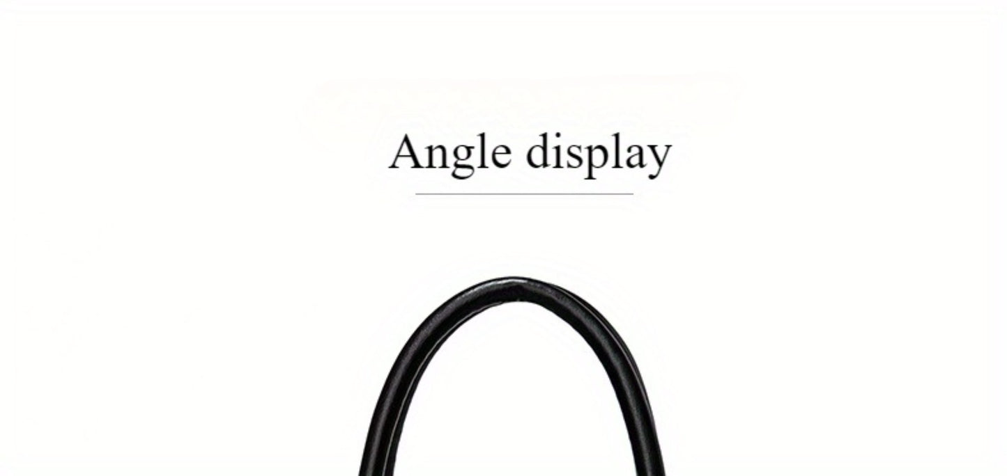 Colorblock Top-Handle Satchel Bag for Women - Faux Leather Purse with Zipper Closure, Large Capacity Shoulder Tote with Messenger Strap and Edge Paint Detail, Fashionable Handbag