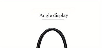 Colorblock Top-Handle Satchel Bag for Women - Faux Leather Purse with Zipper Closure, Large Capacity Shoulder Tote with Messenger Strap and Edge Paint Detail, Fashionable Handbag