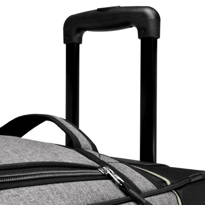 Pacific Gear Keystone 30" Polyester Upright Rolling Duffel Bag | Large Capacity, Lightweight, Retractable Handle & Recessed Wheels | Navy, Bright Red, Black, Grey, Purple, Olive - for Sports, Long Trips, & Camping