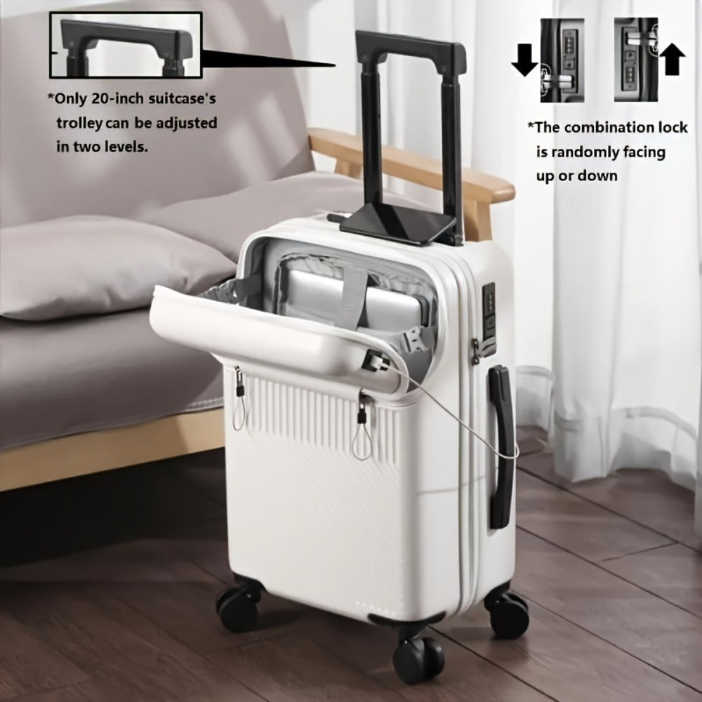 20 Inch Luggage, Big Capacity Travel Function Boarding Case, Luggage with Password Lock, Suitable for Daily Use As a Neutral Bag Big Capacity Suitcase