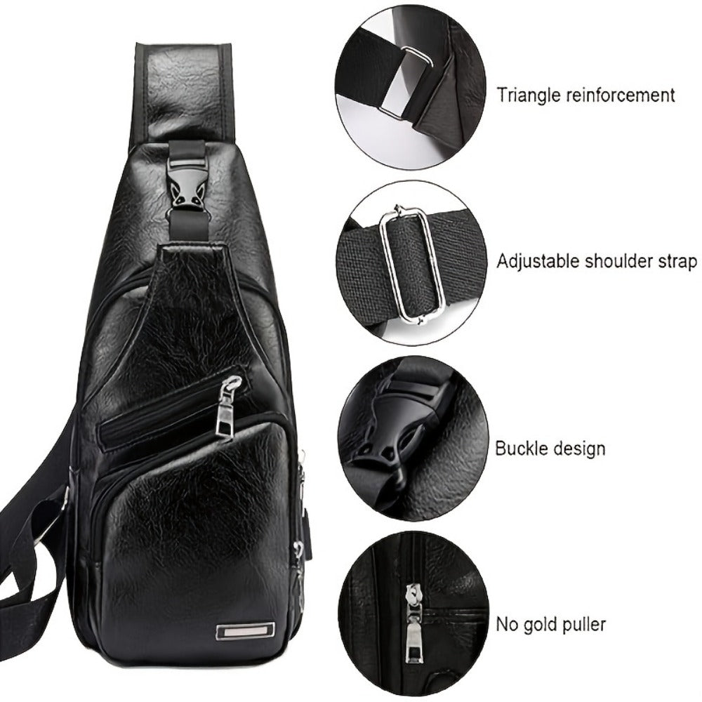 Sling Bag – USB Charging, Lightweight, for Travel | Bag Vero – detail view 12