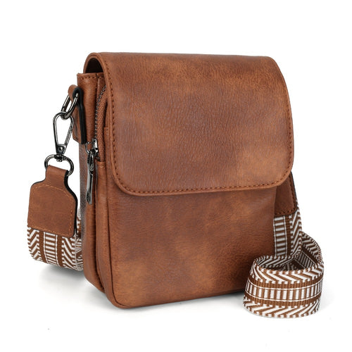 Women's PU Crossbody Bag with Flip-Top Phone Holder & Adjustable Wide Strap - Multi- Handbag Suitable for Smartphones, Tablet, Zipper Closure, Casual Shoulder Purse for //Travel (Amarillo/ /Grey/)