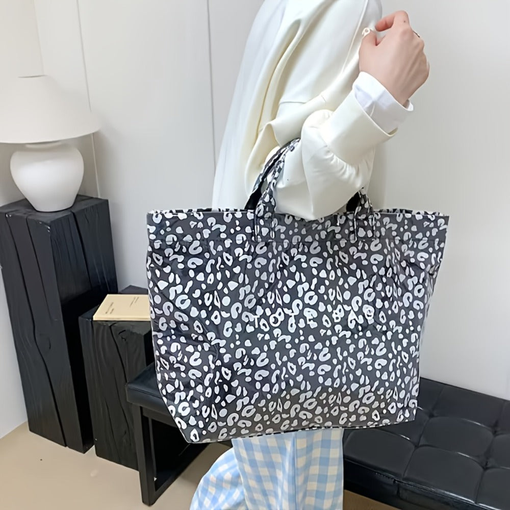 Women'S High Quality PVC And Wrinkle Paper Transparent Handbag - Large 13.2-Inch Transparent Shoulder Bag with 2 Compartments, White Letter Printed Design, Suitable for Work, Travel, Beach, And Daily Use, High Quality Bag