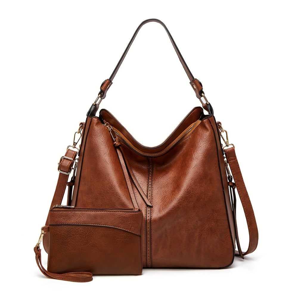 New Style Fashionable Retro Women'S Tote Bag, Mother Bag, Easy And High-End Handbag, Casual And Versatile, Suitable for Commuting, Large Capacity, Single Shoulder And Crossbody Bag