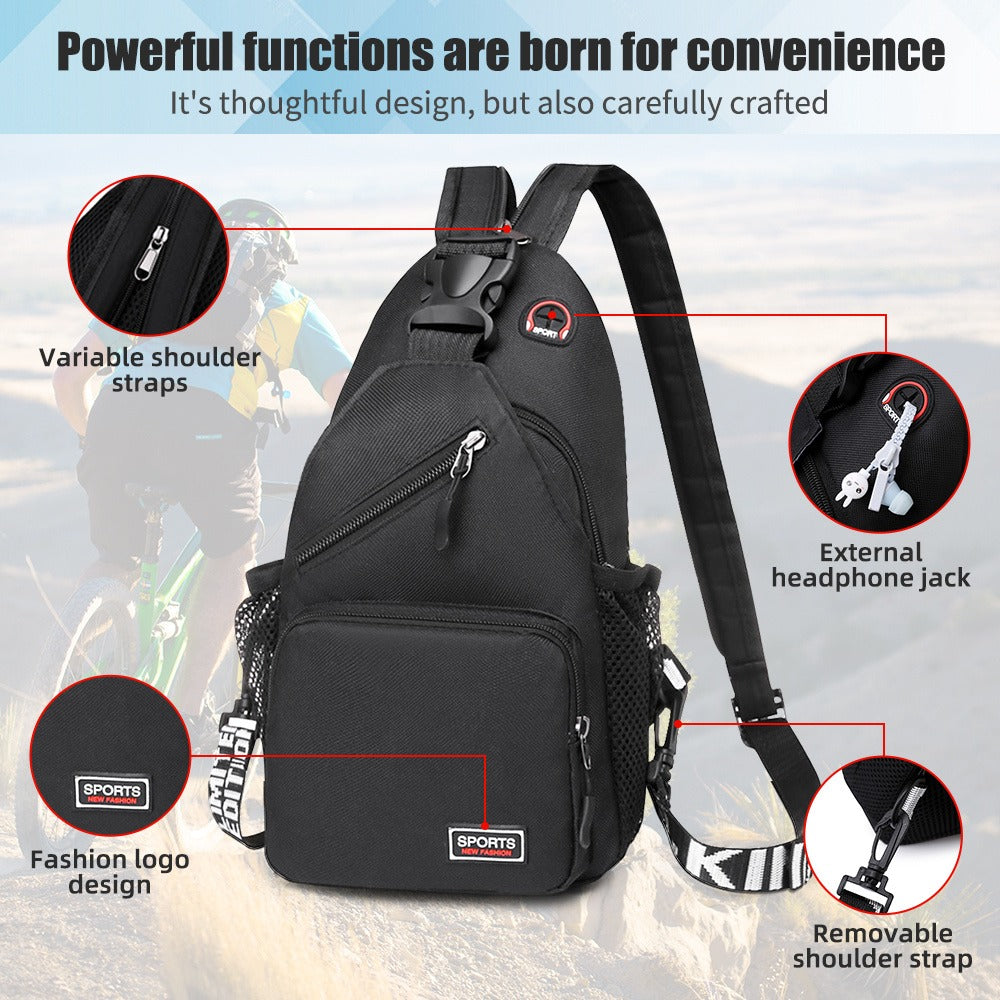 Sling Bag – Nylon, Lightweight, Compact, for Travel | Bag Vero – detail view 4
