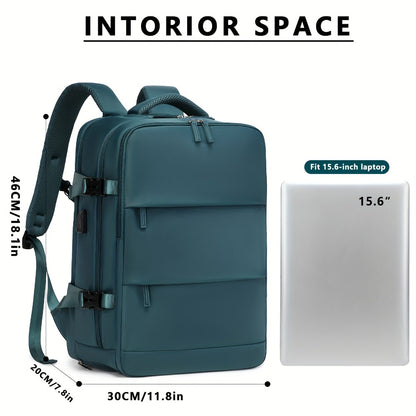 1pc Carry-On Backpack, a Spacious Travel Bag Suitable for Both Men And Women, Approved by Airlines, Ideal for Hiking And Business Use As a Laptop Daypack