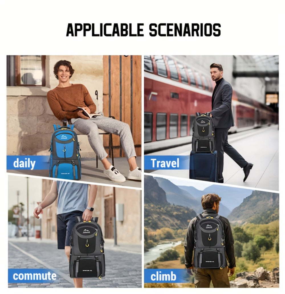Travel Backpack – 60L, Large Capacity, Waterproof, for Travel & Work | Bag Vero – detail view 32