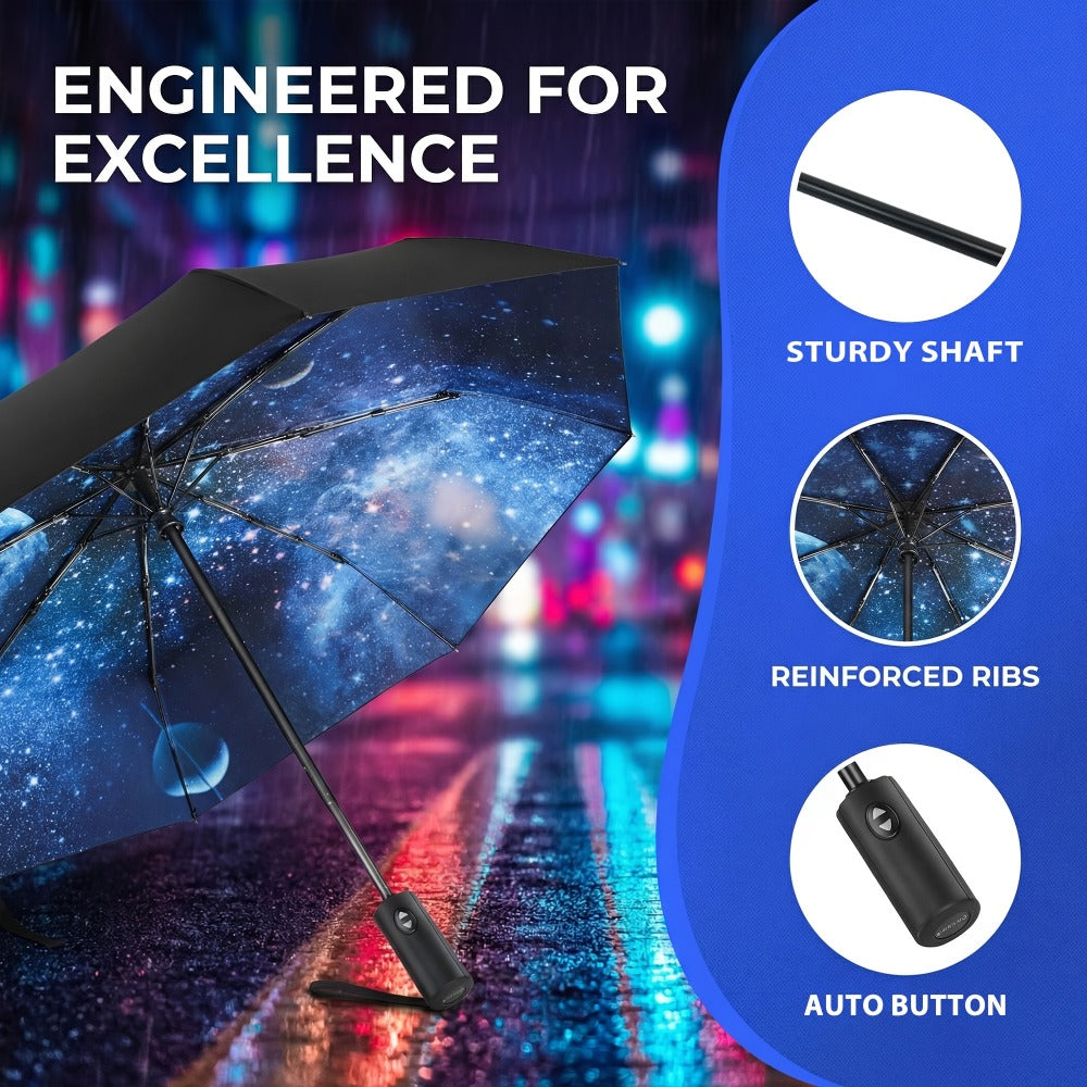 Travel Umbrella – Compact, Windproof, Foldable, for Travel & Work | Bag Vero – detail view 4