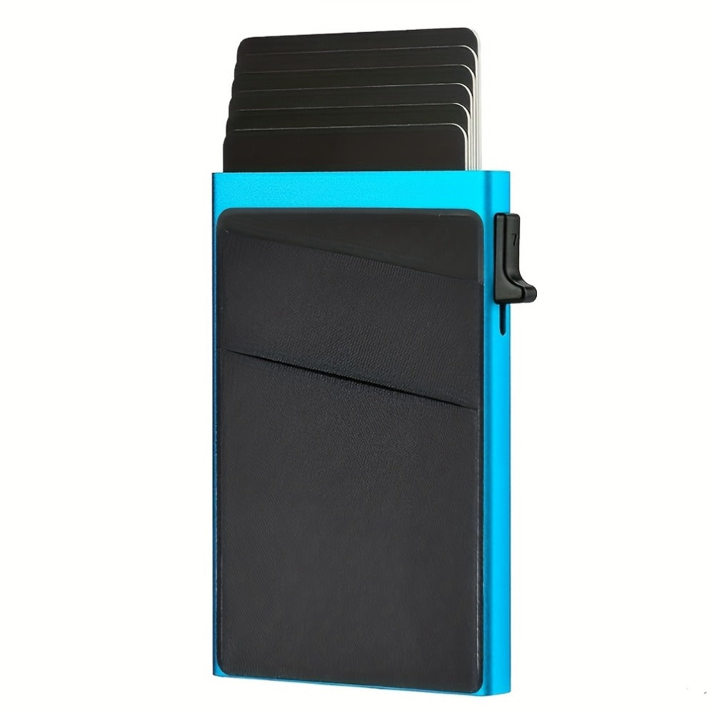 Men's Wallet – RFID Blocking, Metal Pop Up Card Case | Bag Vero – detail view 5