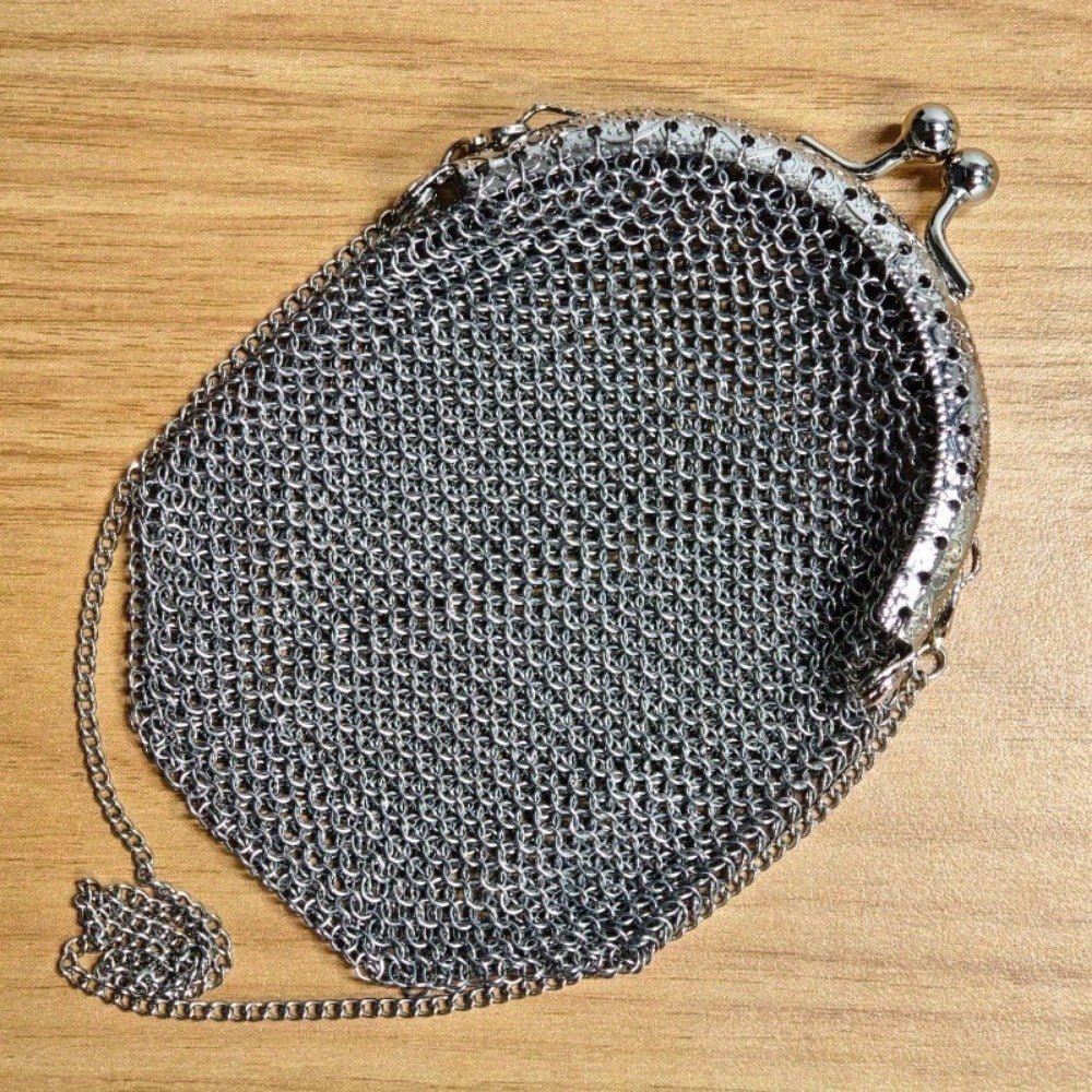 Women's Wallet – Mini, Metal Mesh Coin Chain Strap | Bag Vero – detail view 11
