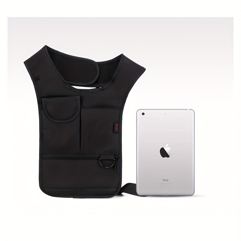 Anti-Theft Concealed Backpack Men'S Sleek Underarm Bag - Anti-Theft, Dual-Shoulder Design with Hidden Compartments for Phone & Essentials, Breathable Mesh Back, Perfect for Daily Use