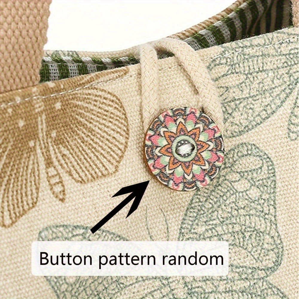 Tote Bag for Women – for Travel & Work, Butterfly Lunch Insulated Bento Aesthetic | Bag Vero – detail view 6