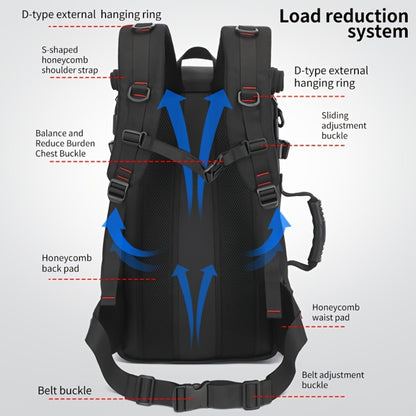 Travel Backpack, Portable Backpack, Large Capacity Duffel Bag Men's Outdoor Expandable Convertible Boarding Duffel Backpack, Black 21.13gal Hiking Bag, Fit 17 Inch Laptop, Suitable for Outdoor Travel Work Business