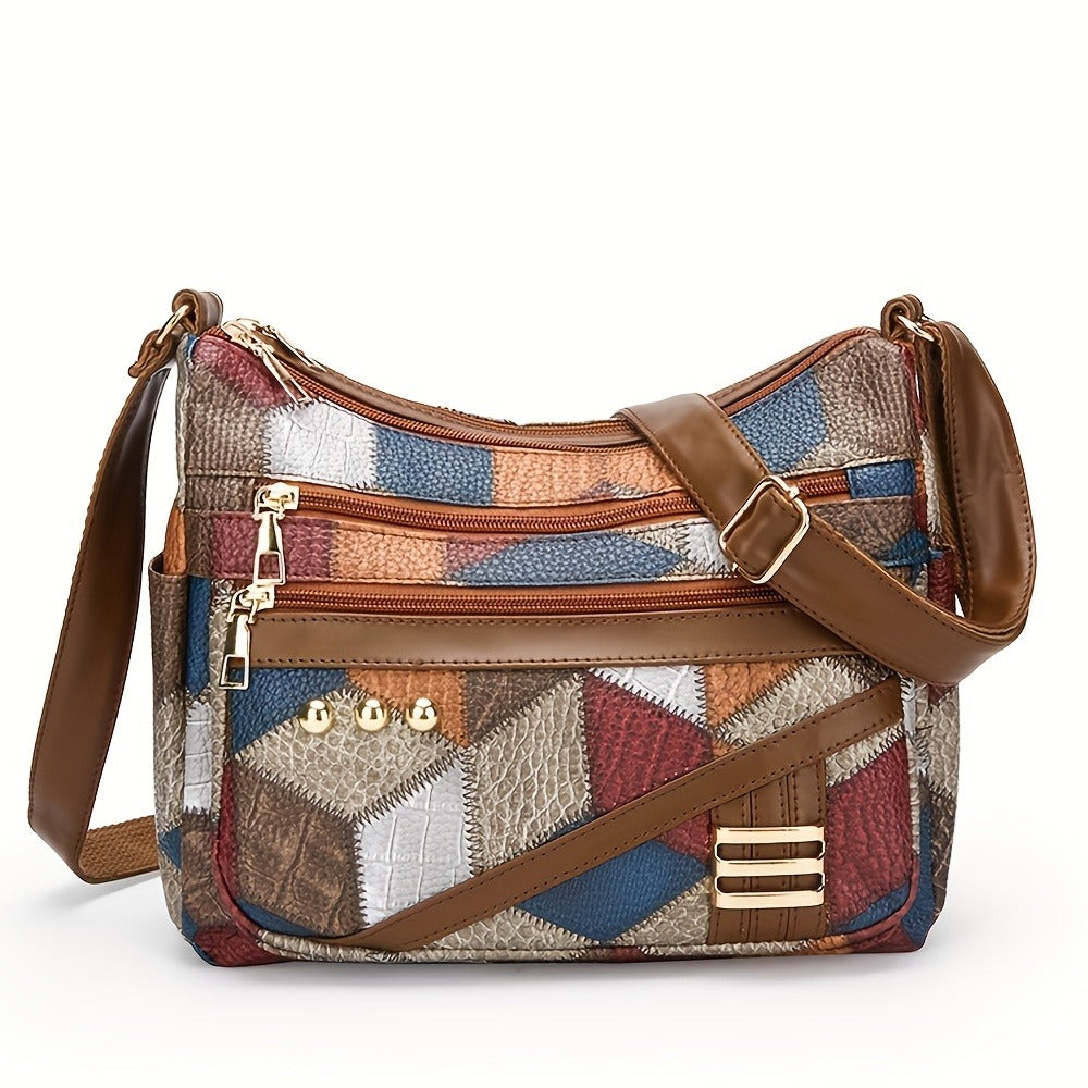 CuteCity New Fashion Trend, Four Seasons Soft, Multi-compartment, Multi-pocket, High-quality, Multi-layered Shoulder Bag, Crossbody Bag, Versatile, PU, Large-capacity Women'S Bag, Women'S Multi-pocket Handbag, Wallet, Light Travel