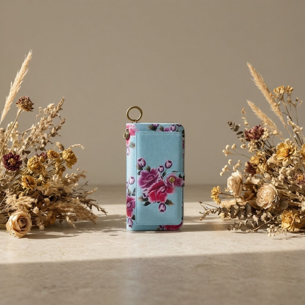Women's Wallet – Large Capacity, Flower Pattern Long Clutch Large | Bag Vero – detail view 6