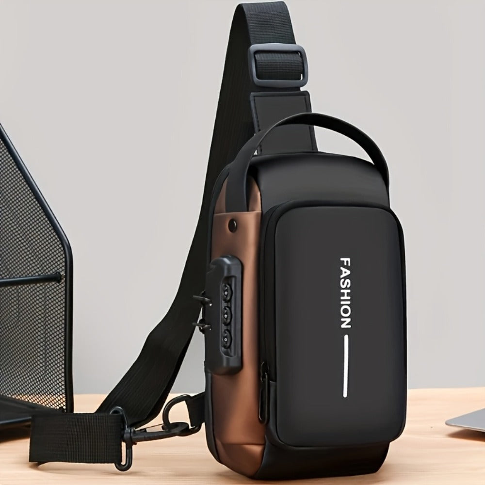 New Unisex Chest Bag - Fashionable Business Waist Bag, Suitable for Daily Commuting, Sports And Fitness, Lightweight And Large Capacity Multi Pocket Shoulder Bag, Perfect Valentine's Day Gift, Fitness Accessories, Modern Accessories